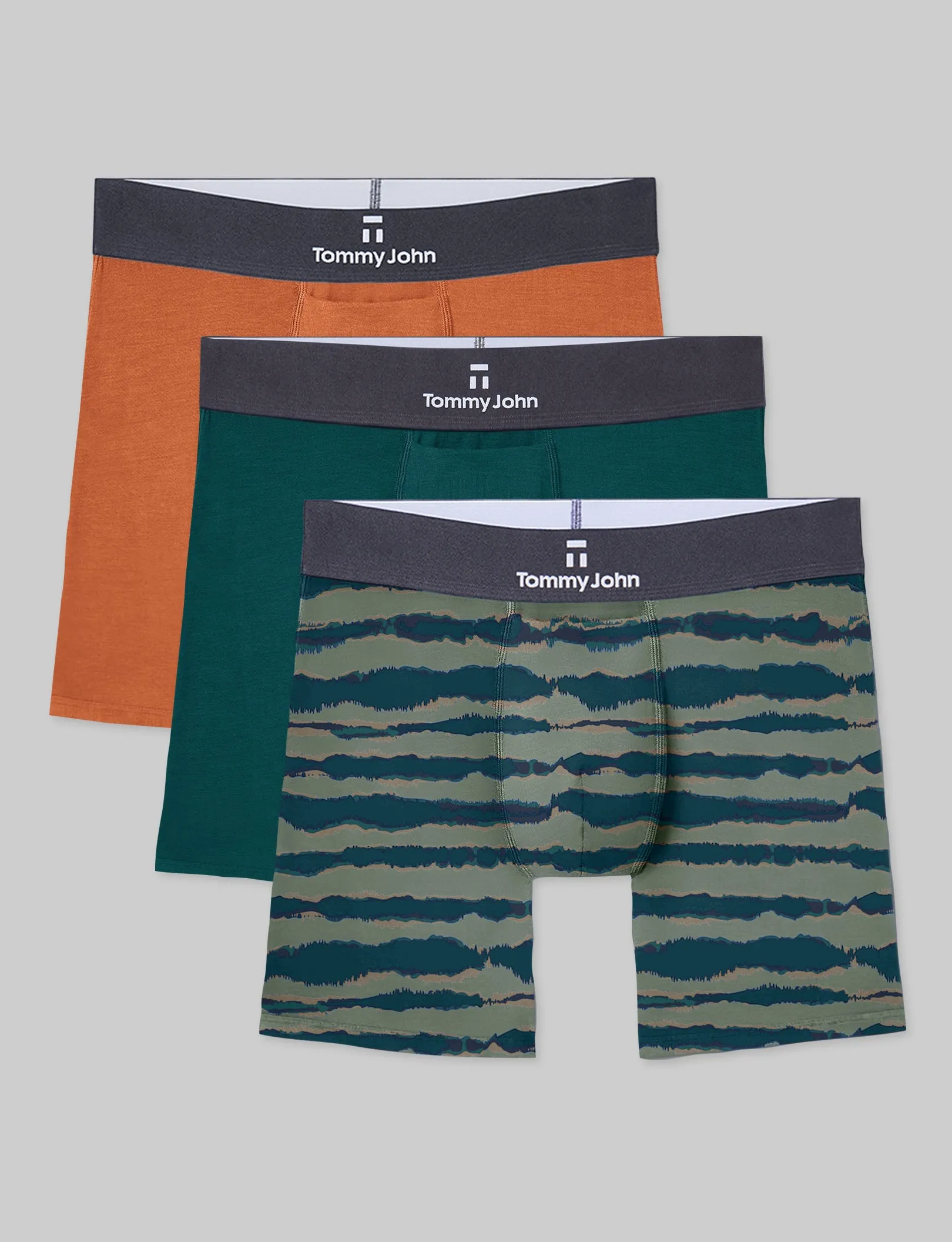 Second Skin Mid-Length Boxer Brief 6" (3-Pack)