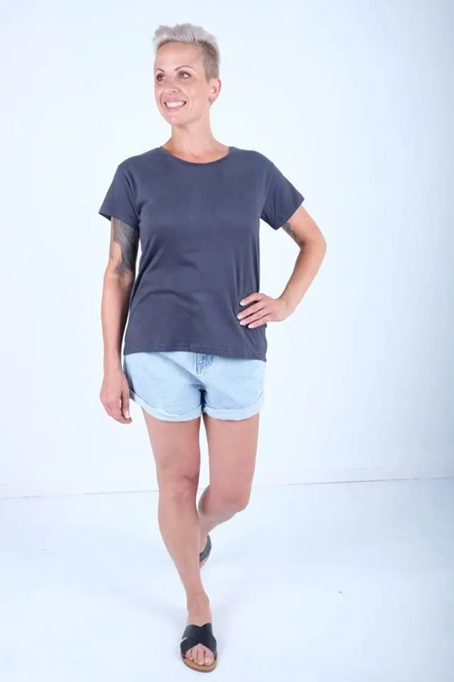 Silent Theory Tee Polly Navy (Two For $50!)