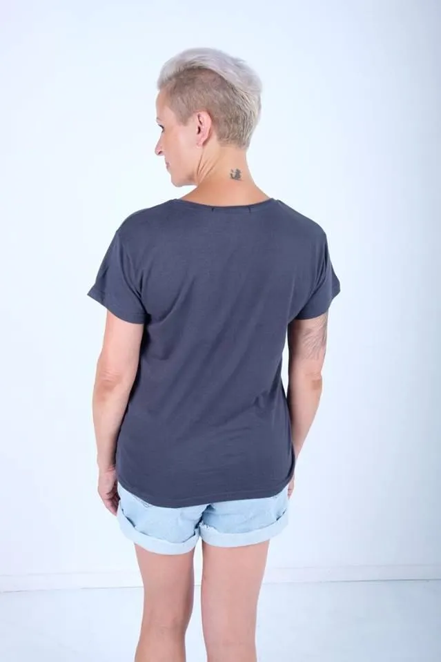 Silent Theory Tee Polly Navy (Two For $50!)