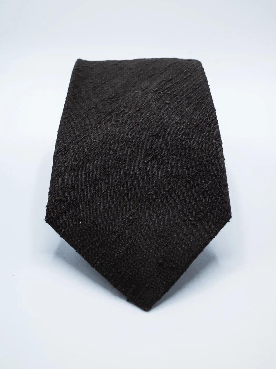 Silk Shantung Tie - Black