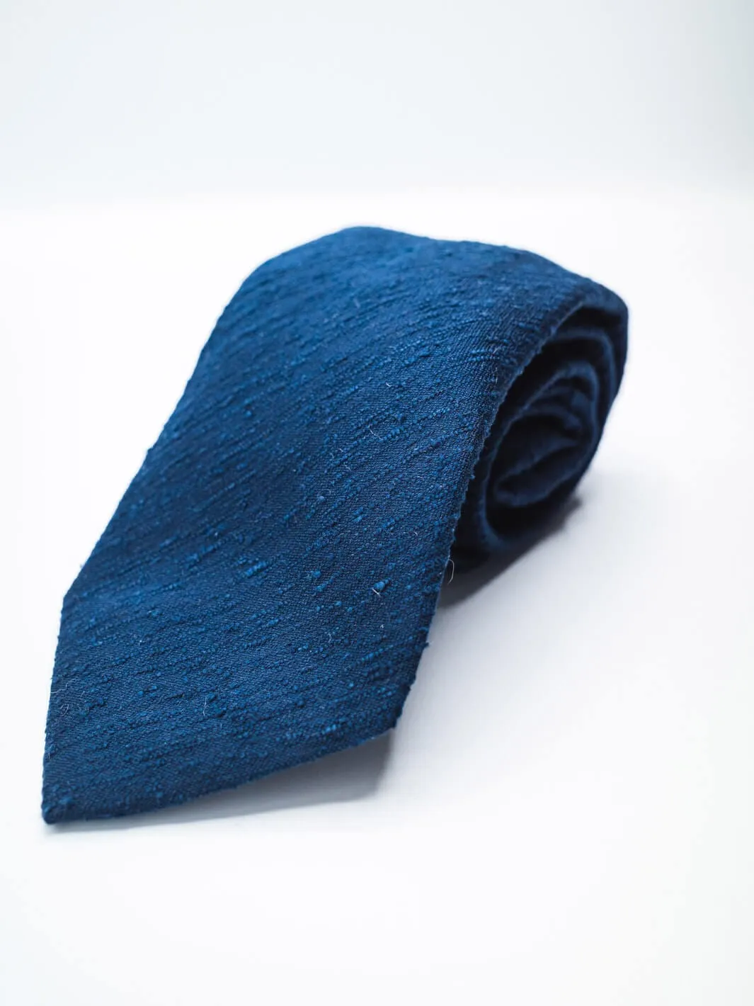 Silk Shantung Tie - Cobalt Blue