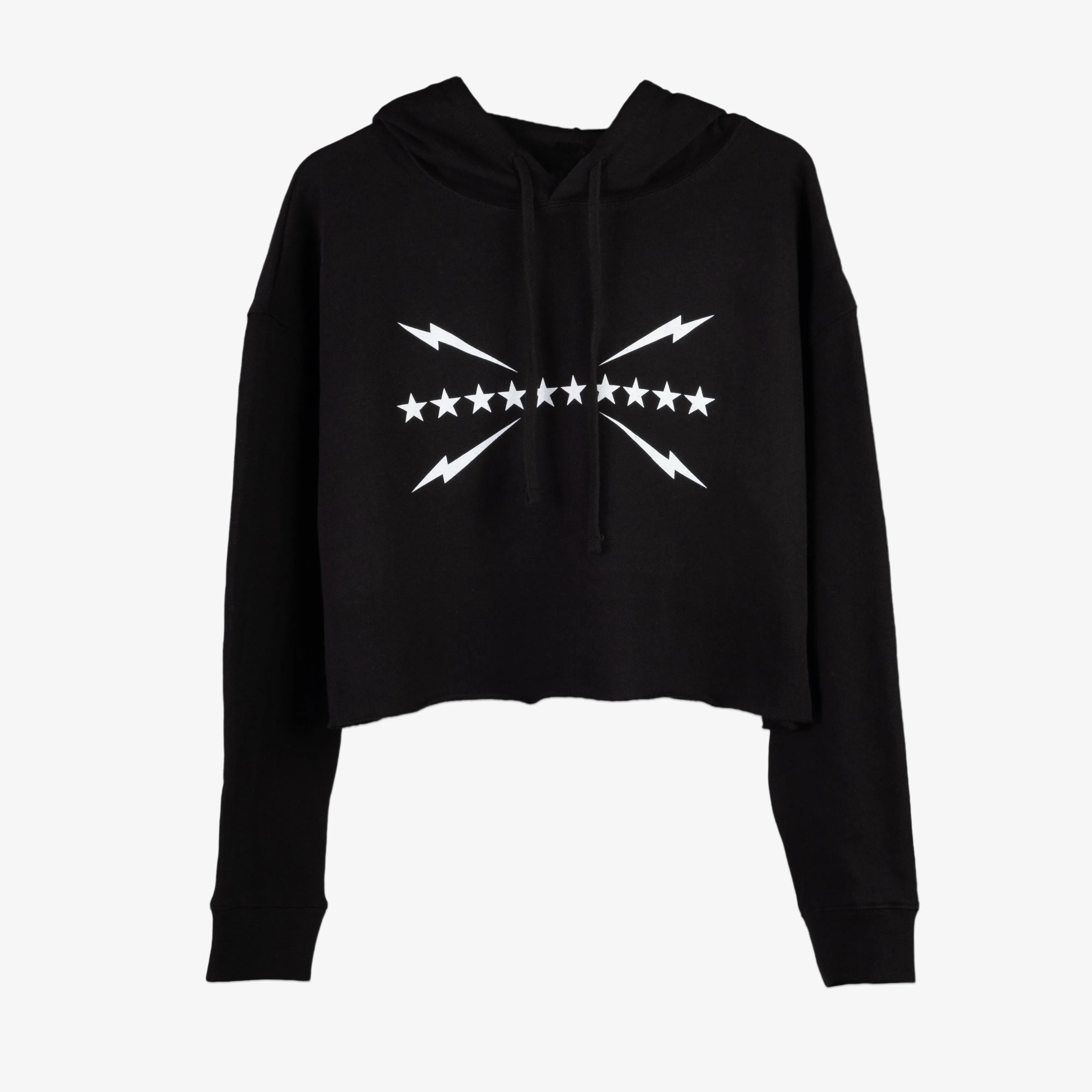 SLUM FLAG CROP HOODIE