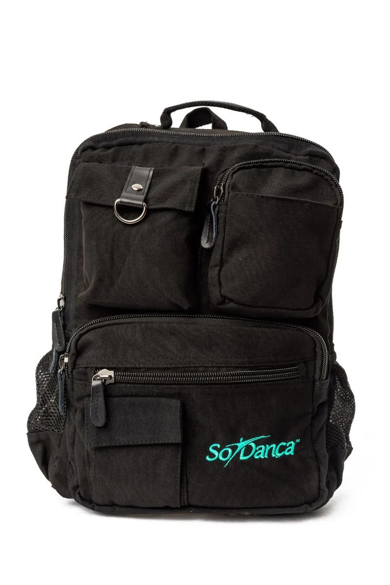 So Danca Black Canvas Backpack