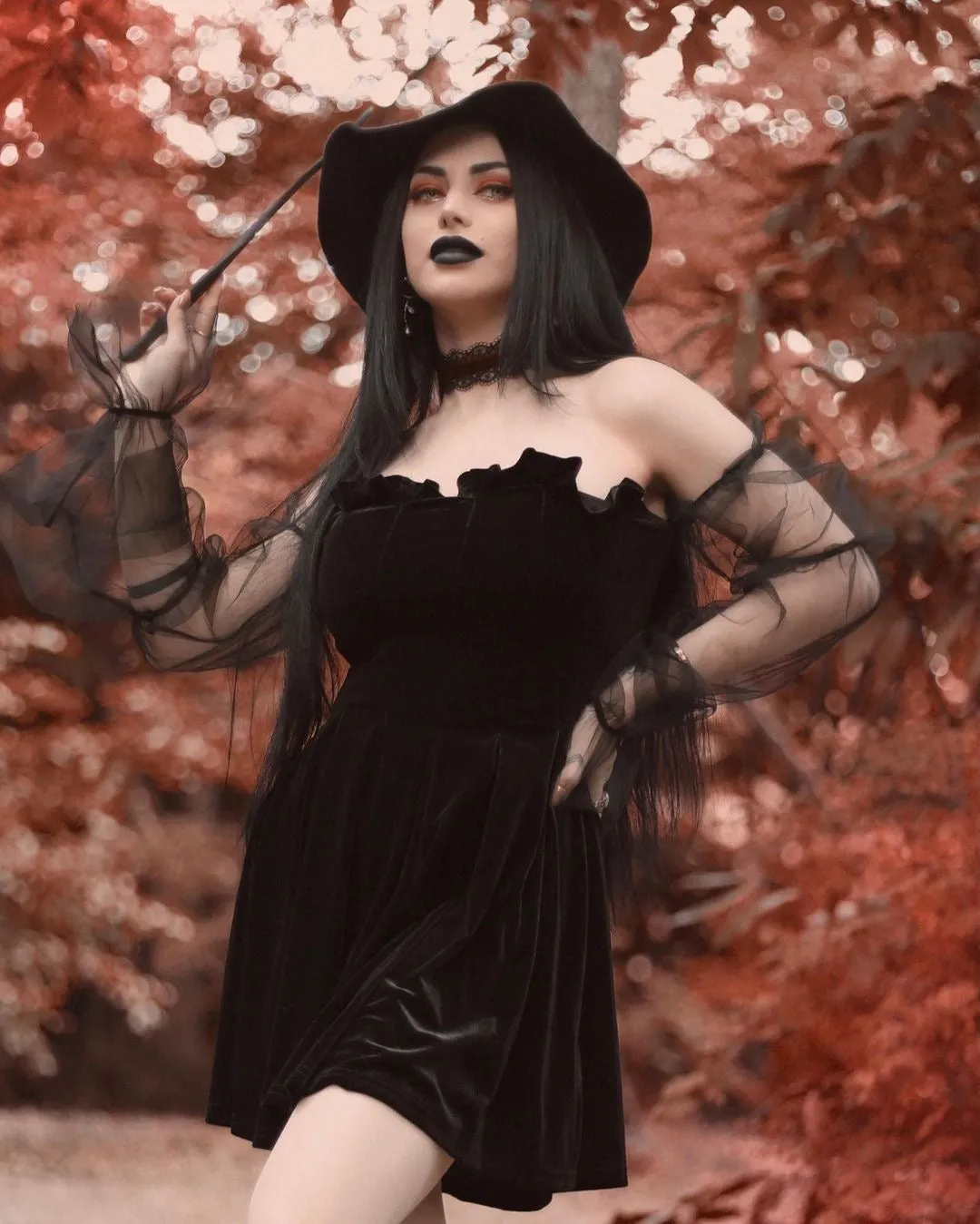 The Bubble Goth Mini Dress