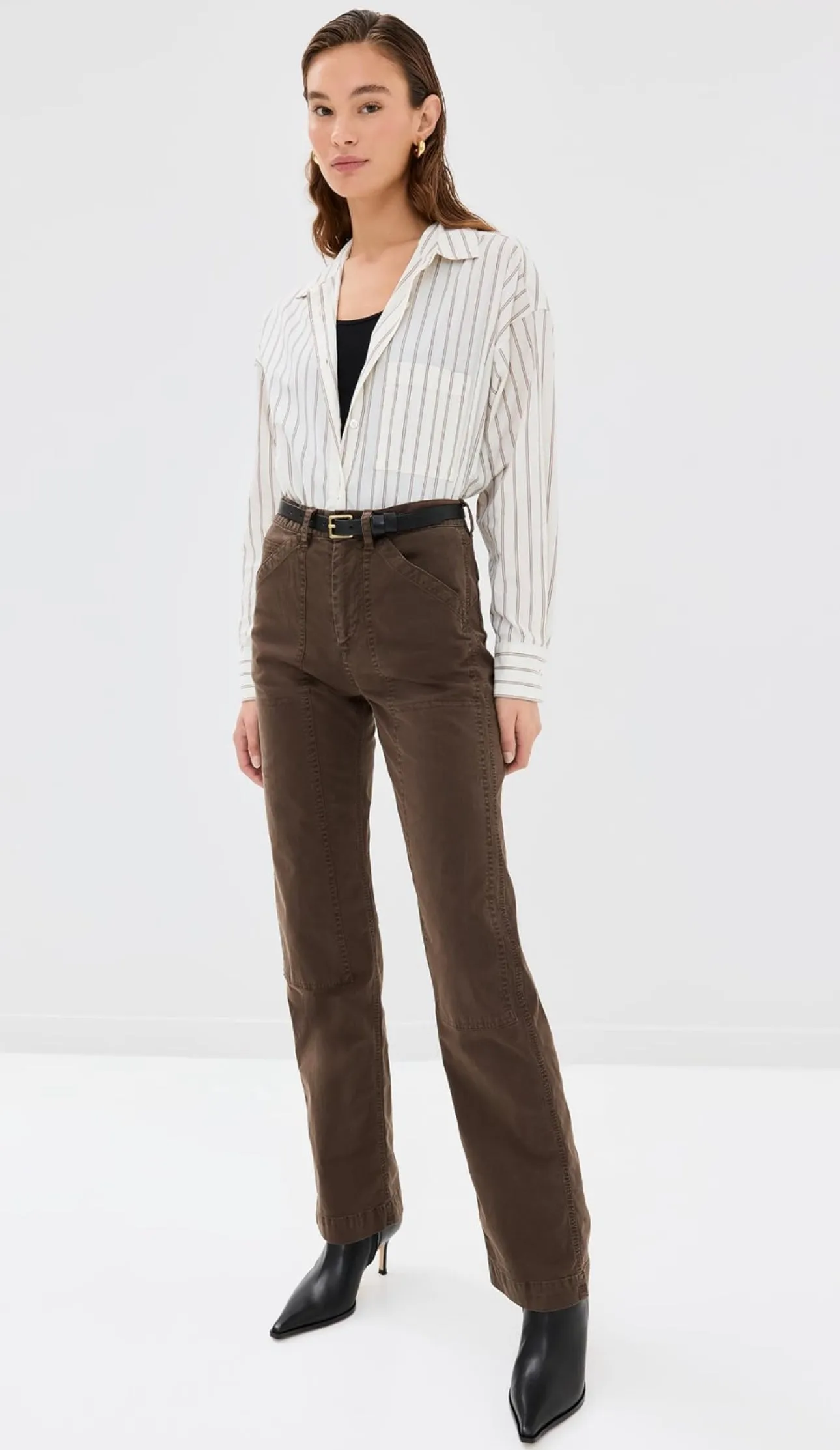 Tibault Twill Pant in Wood