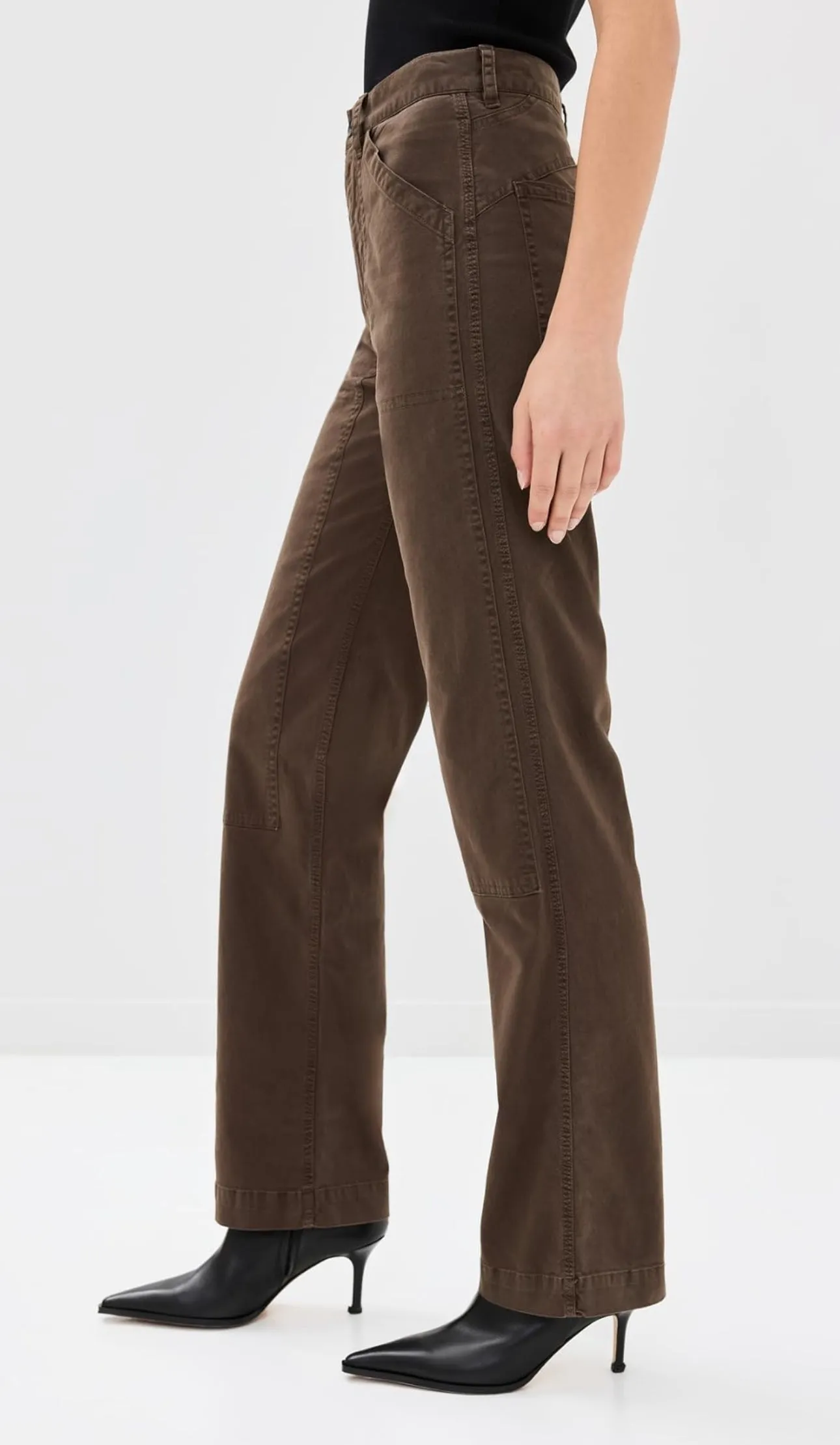 Tibault Twill Pant in Wood