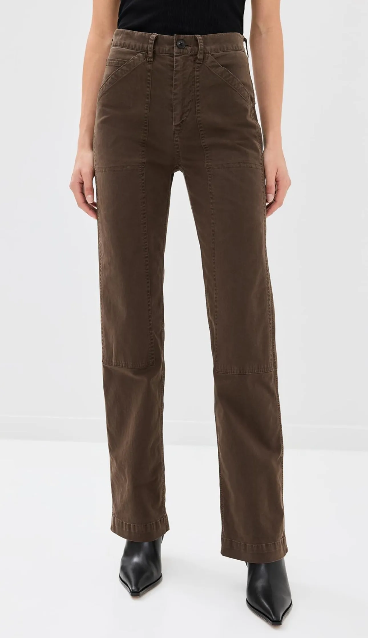 Tibault Twill Pant in Wood