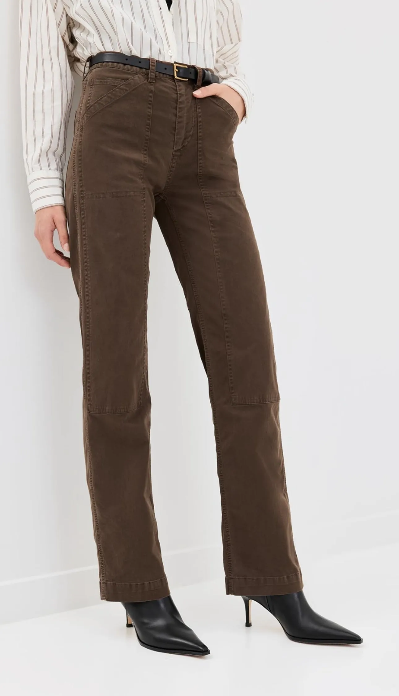 Tibault Twill Pant in Wood