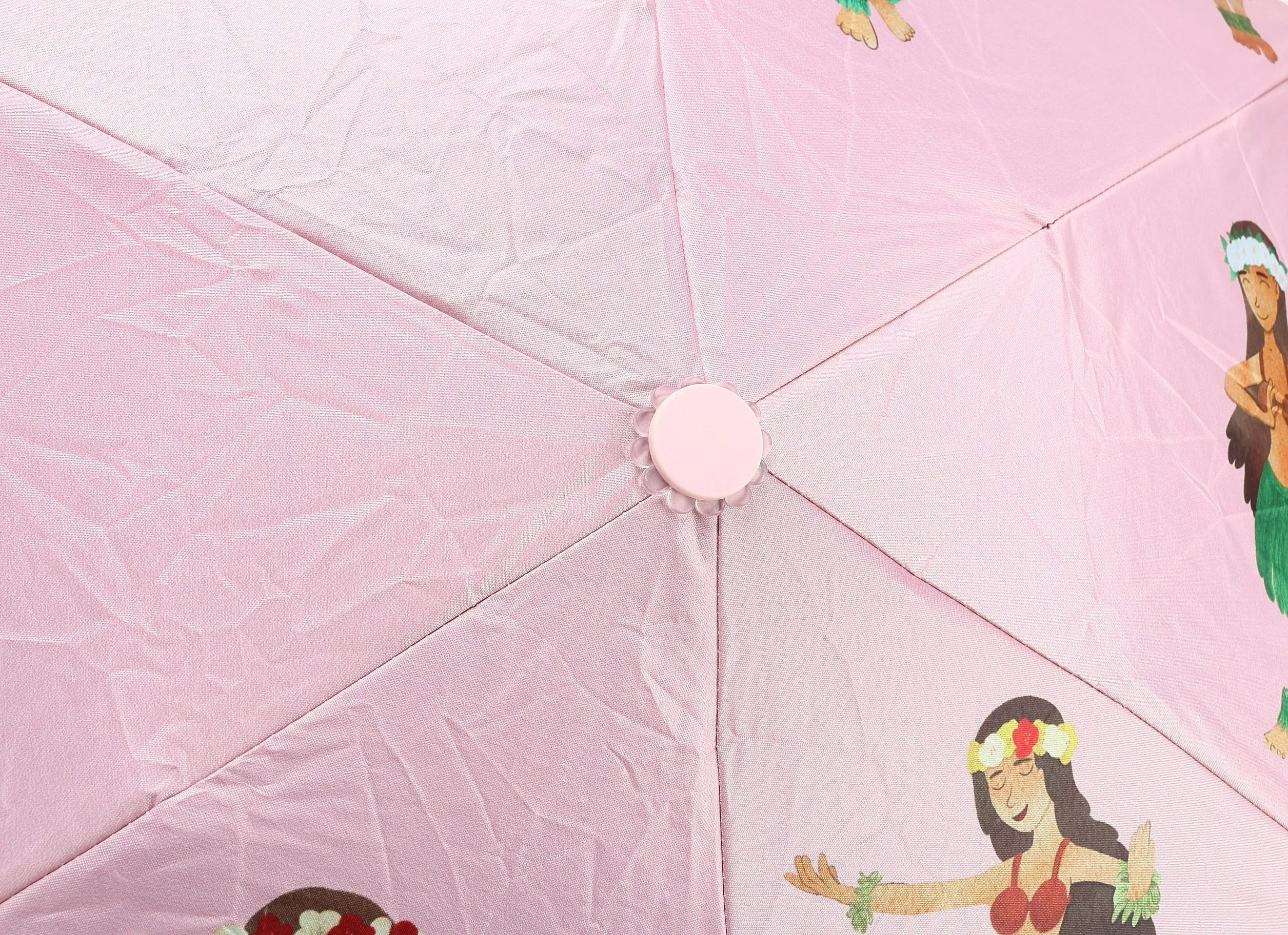 Umbrella Ultra Compact Hula Girl Pink w/ UV Protection