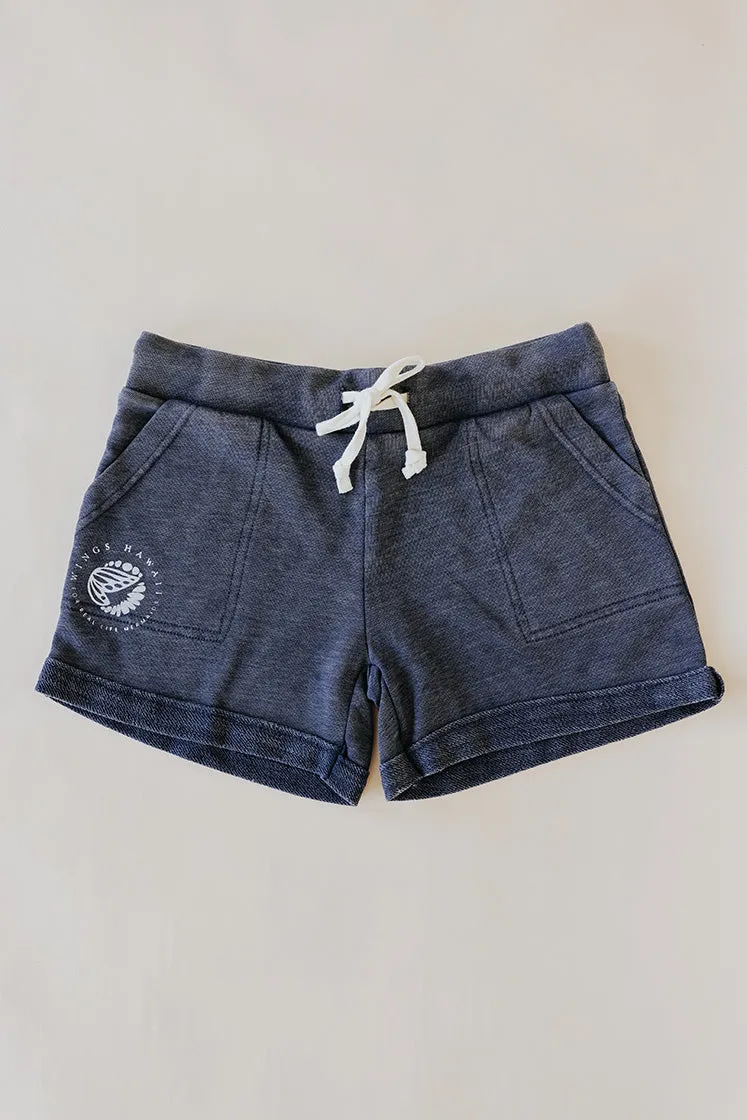 Virgo Mermaid Lounge Shorts - Washed Blue